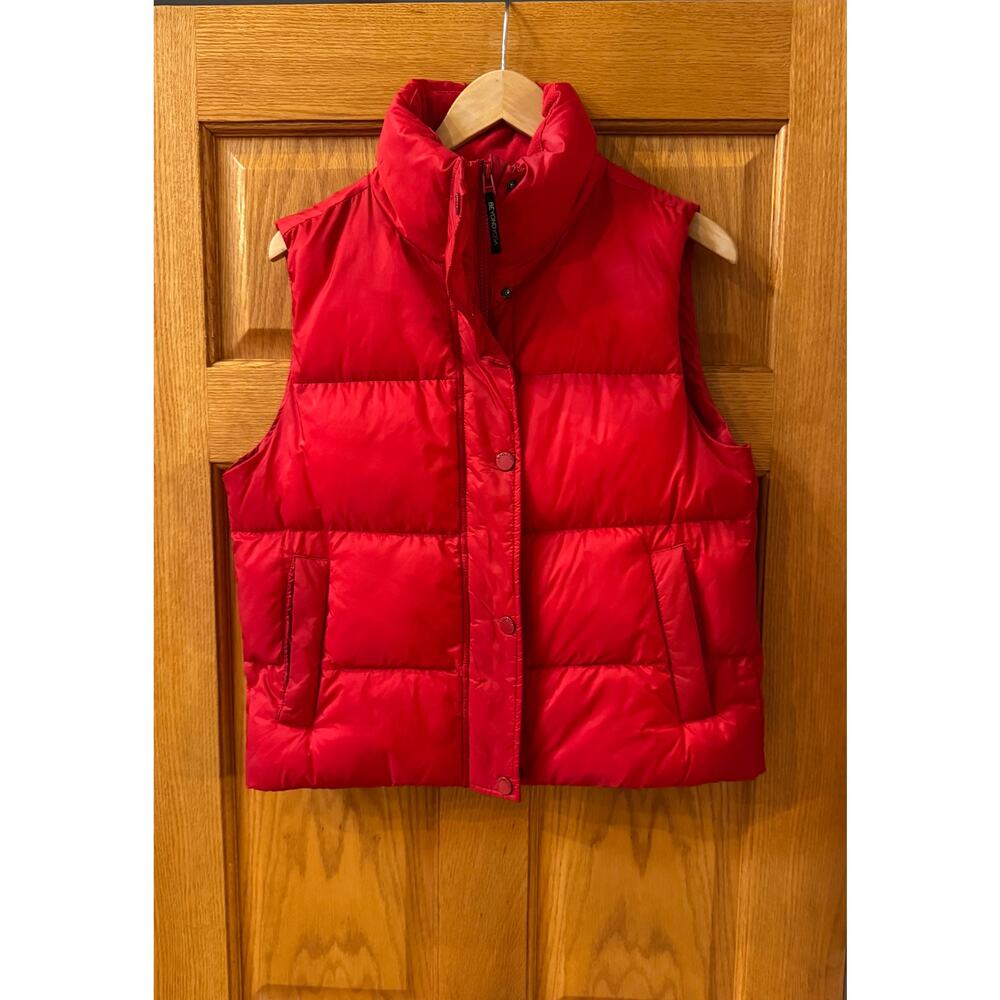 Beyond Yoga Big Cozy Vest Holly Red Women's Small Jacket - Picture 5 of 7